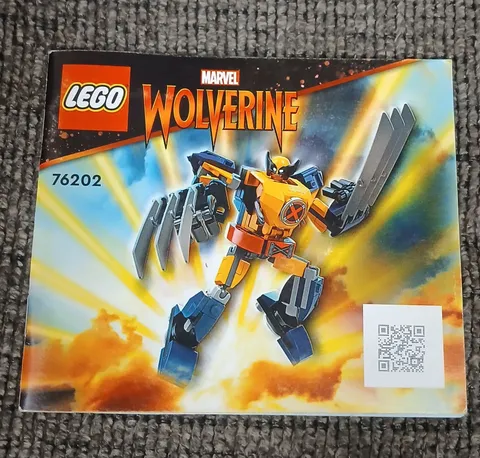 LEGO 76202 Marvel Comics X-Men Manual Only Wolverine Mech Armor