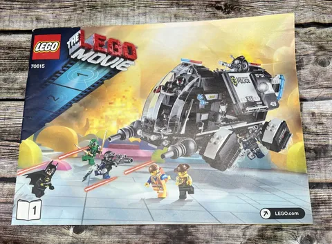 Lego Movie 2 Super Secret Police Dropship (70815) Manual 1 ONLY