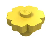 5x LEGO® Part 98262 - Plant Flower 2 x 2 Rounded - Solid Stud