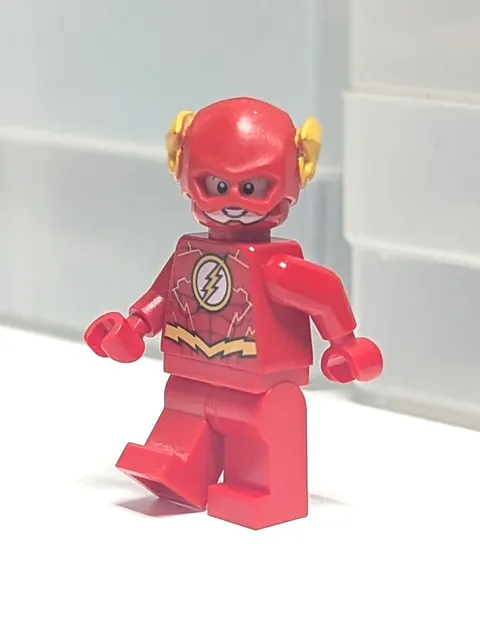 Lego Justice League Minifigure - The Flash (sh0473) Gold Outlines 76098 211904