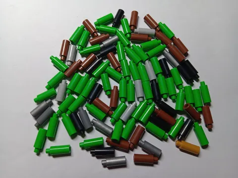 LEGO LOT 100 MINIFIGURE UTENSIL CANDLE  #37762 MIXED COLORS