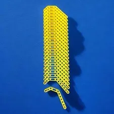 *Lot of 23* LEGO YELLOW Technic Liftarm 1 x 11.5 Double Bent Thick Part No 32009