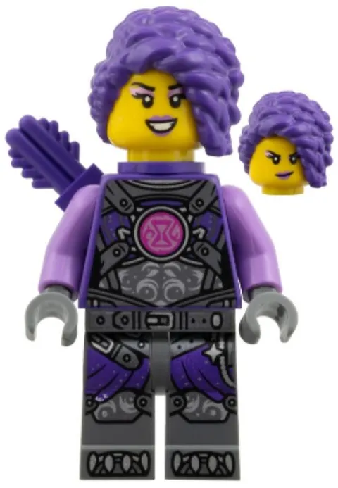 LEGO® Minifig drm100 - Zoey - Dark Purple Quiver