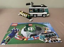 LEGO Soccer Black Bus Set 3404 Germany Team Minifigures Vintage 2000 