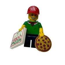 LEGO Pizza Delivery Guy CMF Series 12 71007 minifigure Mini Fig
