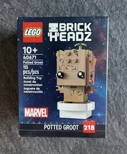 LEGO® BrickHeadz Disney POTTED GROOT 113 Piece Building Set 40671 Retired Marvel