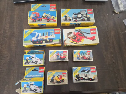 LEGO Legoland Vtg 1985 Town System BOXES & MANUALS ONLY Lot-11 Boxes 8 Manuals