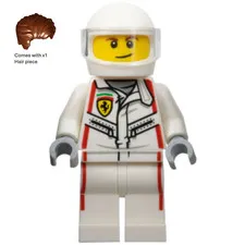 LEGO Speed Champions Ferrari 512 M Driver Minifigure sc097 Helmet New