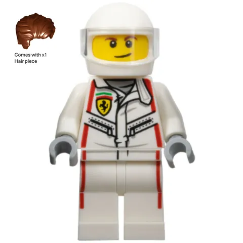 LEGO Speed Champions Ferrari 512 M Driver Minifigure sc097 Helmet New