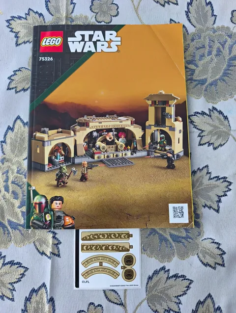 lego instructions Star Wars 75326 Boba Fett’s Throne Room 2022 With Stickers