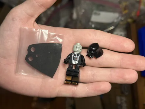 LEGO Star Wars Darth Vader Inverted print Silver Torso SW1515 1999 RARE