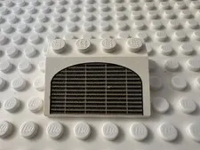 LEGO Slope 33 3 x 4 with Black and Dark Gray Horizontal Grille Pattern 3297px4