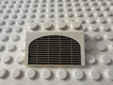 LEGO Slope 33 3 x 4 with Black and Dark Gray Horizontal Grille Pattern 3297px4
