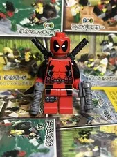 LEGO Marvel Minifigure Deadpool sh0032 Used with Minor Scratches and Dirt