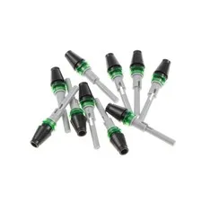 10X Lego Technic Pin 1/2 Rod 2L Light Gray Cone Black Brick 4073 4589B 61184