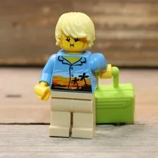 LEGO City Passenger Airplane Fig Hawaiian Shirt cty1184 60262 Suitcase Phone