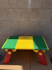 LEGO 4085 Folding Activity Table w/ Baseplate & 2-Bin Storage, Handle