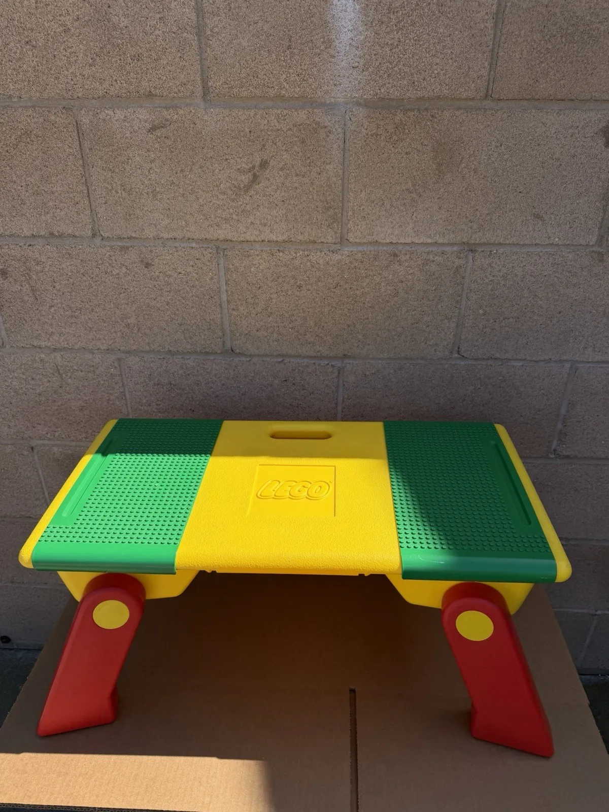 LEGO 4085 Folding Activity Table w/ Baseplate & 2-Bin Storage, Handle