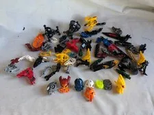 LEGO Bionicle & Hero Factory Bulk Parts Lot - Masks, Helmets, Armor, Weapons