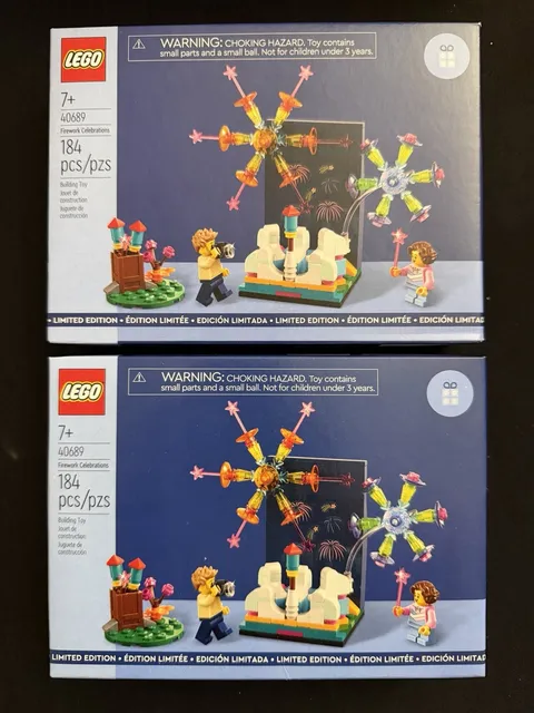 Lot of 2 - 40689 LEGO Firework Celebrations LIMITED EDITION ~New