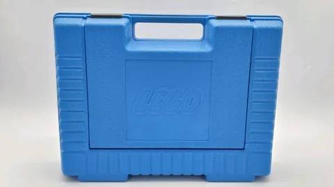 Vintage 1985 LEGO Blue Hard Plastic Carrying Storage Case **NO BLOCKS**