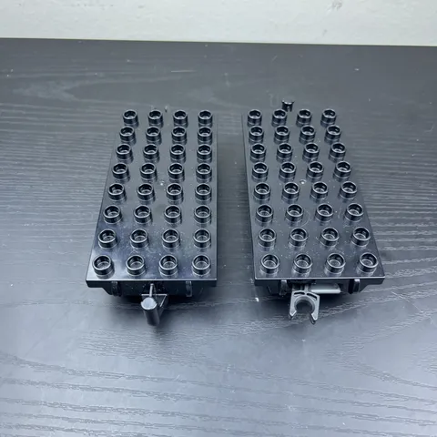 LEGO DUPLO Train Car Bases Black Lot of 2 Genuine Replacement Parts