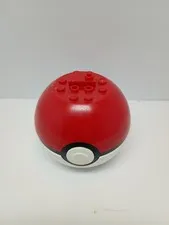 LEGO Pokémon Poké Ball Storage Case Carry Container Red White Plastic Toy