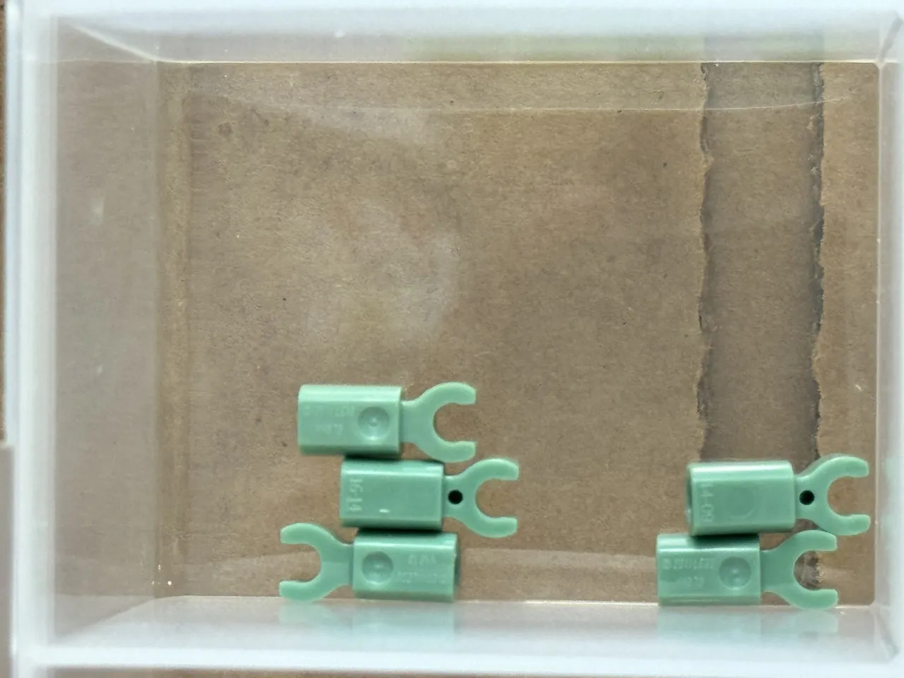 LEGO Parts - Sand Green Bar Holder with Clip - No 11090 - QTY 5