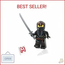LEGO NINJAGO Minifigure - Cole (Legacy) with Silver Shamshir Sword 70670