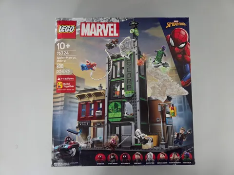 LEGO 76324 Marvel Spider-Man vs Oscorp 808 Pieces (8 minifigures) - Damaged Box