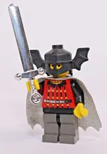 LEGO Castle Fright Knights Bat Lord Cape Minifigure Chrome 6007 6047 6097 cas022