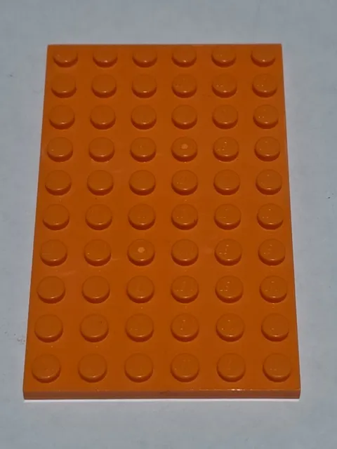 LEGO Plate Orange ● 6 X 10 ● #  3033 ● QTY 1