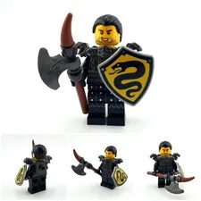 MOC from LEGO® Parts Serpent Axewarrior / Axe Warrior | Fits 10332 31168