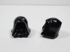 LEGO Lot of 2 Black Cowls Hoods Headgear Minifig S9