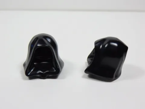 LEGO Lot of 2 Black Cowls Hoods Headgear Minifig S9
