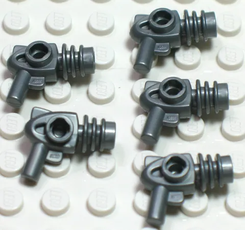 LEGO® 5x Pearl Gray Laser Space Ray Gun Blaster Weapon Minifigure Utensil
