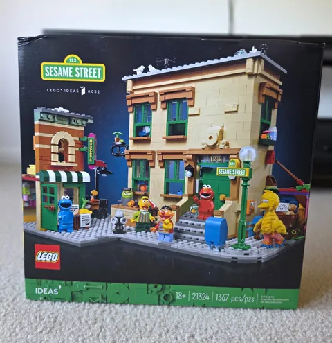 LEGO Ideas 123 Sesame Street 21324 Set 1367 pcs Age 18+ Big Bird Elmo 2020