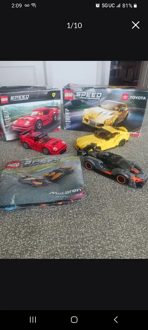 Lego Speed Champions Race Car Bundle (4)