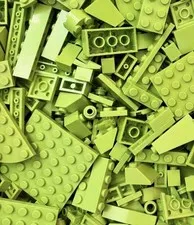 Lime Lego Lot by Color 1/2 LB Pound 200 Pieces Sorted Bulk - BUY MORE & SAVE!