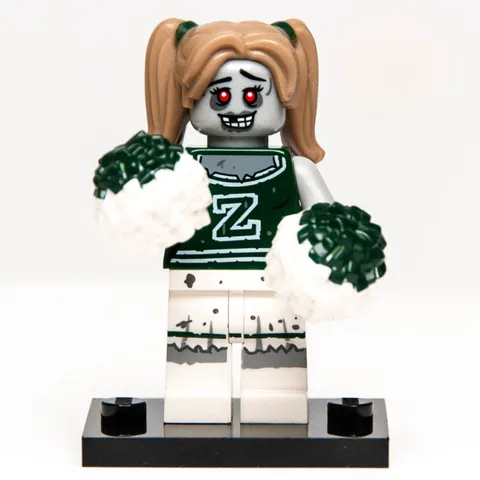 Lego CMF Series 14 Minifigure - Zombie Cheerleader 71010 Pom Poms (col14-8)