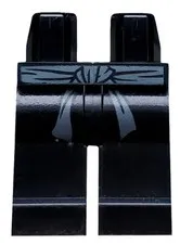 LEGO® Part 970c00pb0095 - Hips and Legs with Dark Bluish Gray Sash Pattern