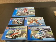 LEGO CITY 7892 7903 7890 7741 Hospital Manuals (2-5) No Bricks Lot 001