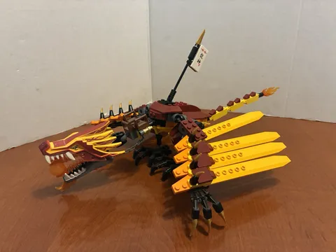 Lego 2507 Ninjago Fire Temple Fire Dragon ONLY From Set 2507 ~~~~~PLEASE READ!!!