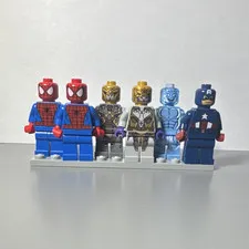 LEGO Marvel Minifigure Lot - Spider-Man & Captain America (6 pcs)