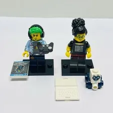 LEGO Series 19 Minifigures Programmer And Video Game Champ Complete CMF