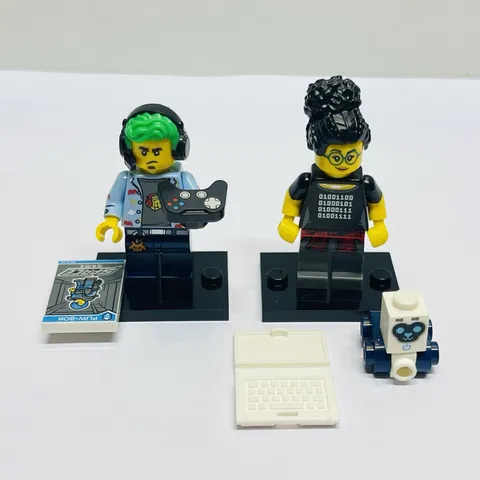 LEGO Series 19 Minifigures Programmer And Video Game Champ Complete CMF