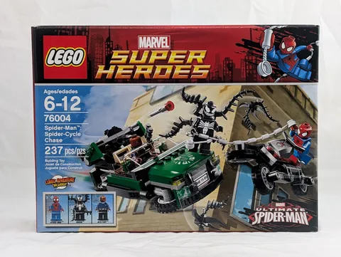 LEGO Marvel 76004 Spider-Man Spider-Cycle Chase Venom Nick Fury Sealed 2013