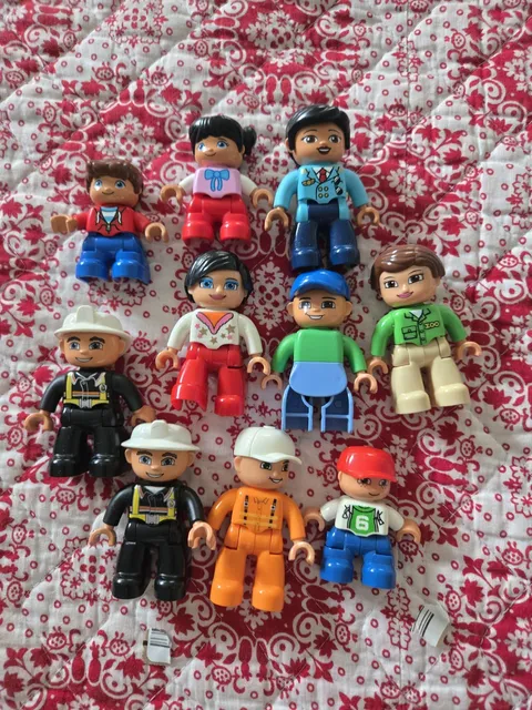 Lego Duplo Lot Of 10 Figures Lot Mixed Lot