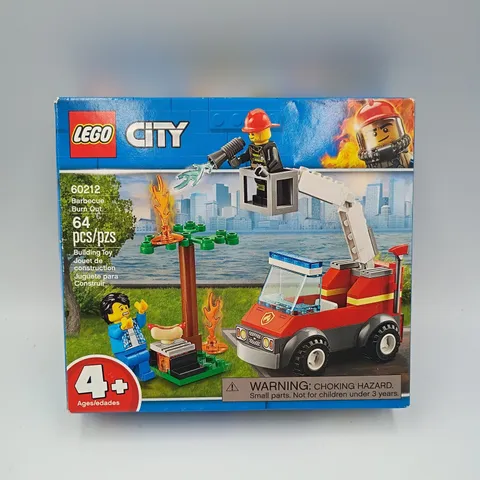 LEGO City Barbecue Burn Out 60212 64 Piece Building Toy Set Complete Open Box