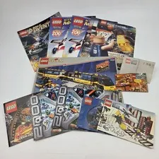 Mixed Vintage LEGO Instruction Manual & Catalog Bulk Lot - 9V Train, Studios